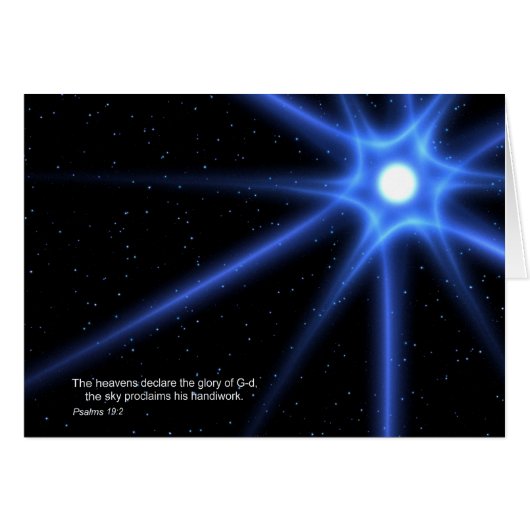 Psalms 19:2 cards (Front Horizontal)