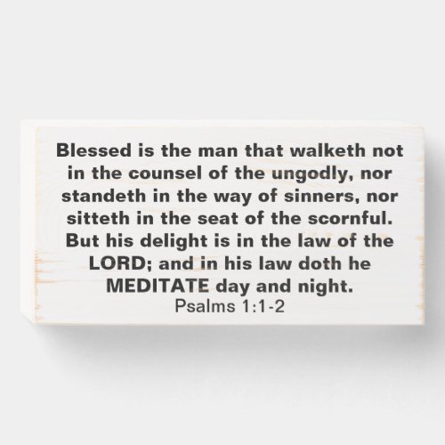 Psalms 11_2 wooden box sign