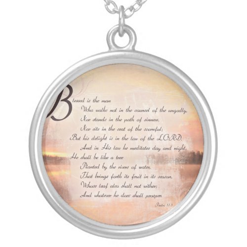 Psalms 11_3 Christian Scripture Necklace Jewelry