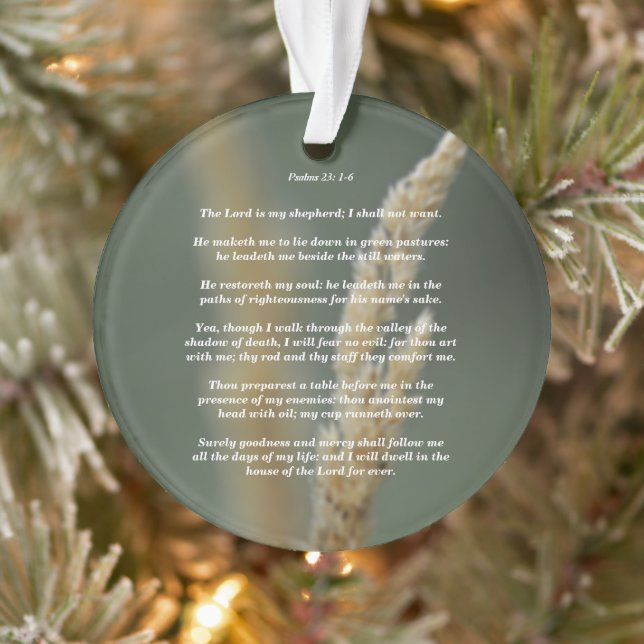 Psalms 23: 1-6 ornament (Tree)