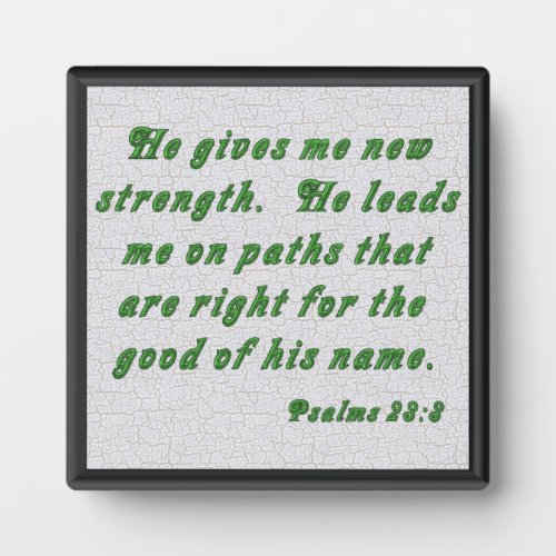Psalms 233 plaque