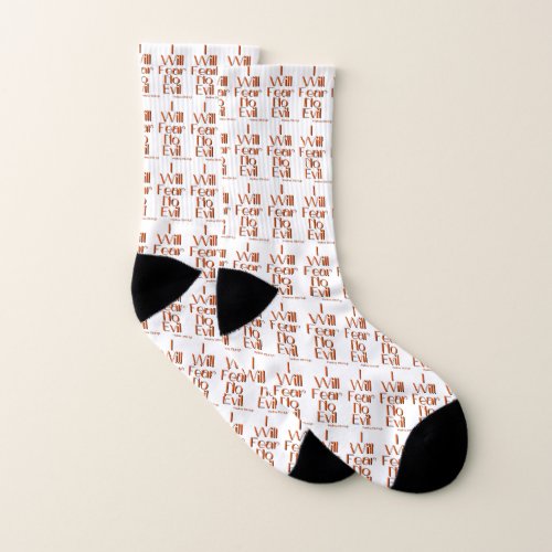 Psalms 234 Bible Verse Quote White All_Over Print Socks