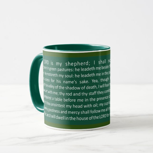 Psalms 23 (Eng) Coffee Mug (Front Left)