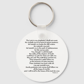 Psalms 23 keychain