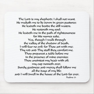 Psalms 23 mouse pad