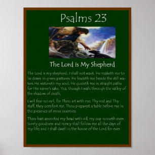psalms 23 poster