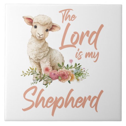 Psalms 23 The Lord Is My Shepherd Christian Faith Ceramic Tile
