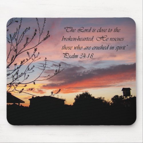 Psalms 2418 Sunset Encouragement Mouse Pad