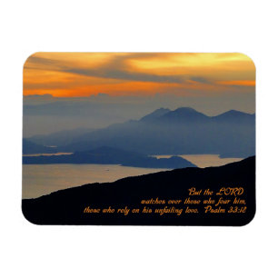 Psalms 33:18 Inspirational Magnet