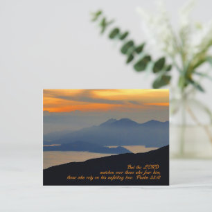Psalms 33:18 Inspirational Postcard