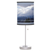 Psalms 34:4 panorama table lamp (Left)