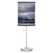 Psalms 34:4 panorama table lamp (Right)