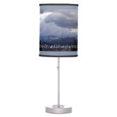 Psalms 34:4 panorama table lamp (Front)