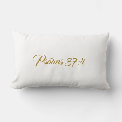 PSALMS 374 BIBLE VERSE HOME DECOR PILLOW
