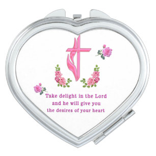 Psalms 37:4  compact mirror