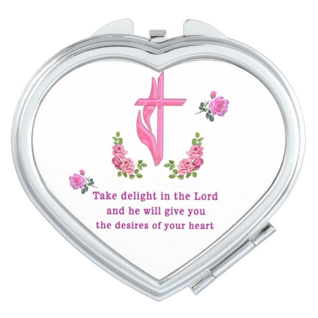Psalms 37:4  compact mirror (Front)