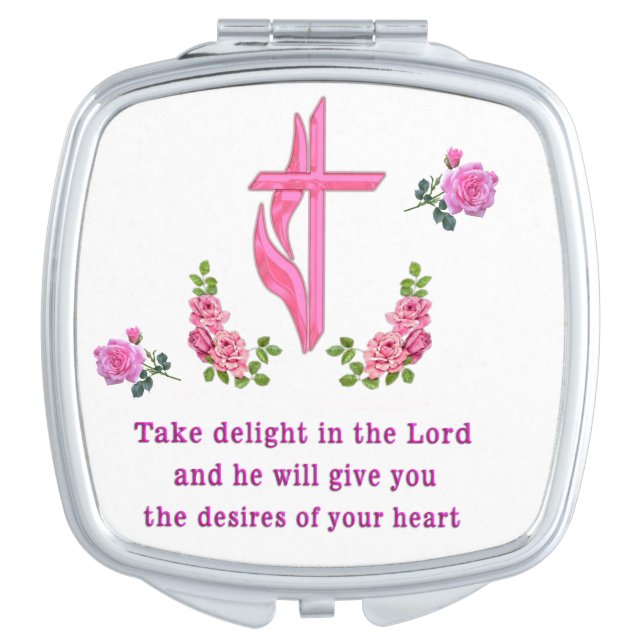 Psalms 37:4  compact mirror (Front)