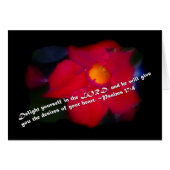 Psalms 37:4 on Black (Front Horizontal)