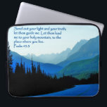 Psalms 43:3 Inspirational Laptop Sleeve<br><div class="desc">A Heaven to Earth Design featuring an inspiring image from God's Creation and thoughtfully combined with a scripture verse from the Psalms reflecting the beauty of the moment. This image is derived from a photo taken by Blair Wainman (aka Heaven to Earth Design) and complements most home, office, cottage, chapel...</div>