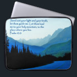 Psalms 43:3 Inspirational Laptop Sleeve<br><div class="desc">A Heaven to Earth Design featuring an inspiring image from God's Creation and thoughtfully combined with a scripture verse from the Psalms reflecting the beauty of the moment. This image is derived from a photo taken by Blair Wainman (aka Heaven to Earth Design) and complements most home, office, cottage, chapel...</div>