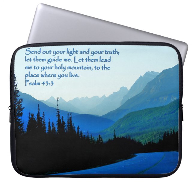 Psalms 43:3 Inspirational Laptop Sleeve (Front)