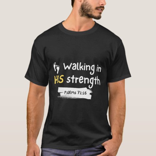Psalms 7116 black with white text T_Shirt
