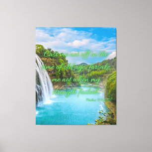 Psalms 71:9 Bible Verse KJV Pic Wall Art