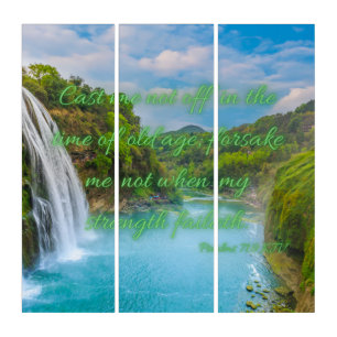 Psalms 71:9 KJV Bible Verse Pic Wall Art