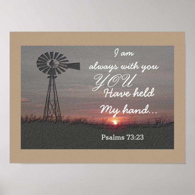 Psalms 73:23 -  Art print (Front)