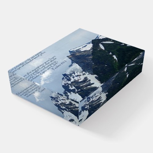 Psalms 902 Rocky Mountains Inspirational Paperweight