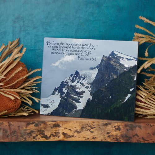 Psalms 902 Rocky Mountains Inspirational Plaque