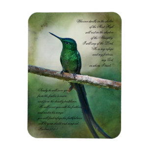 Psalms 91:1-4 Inspirational Magnet