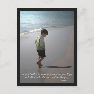 Psalms 91:1 postcard