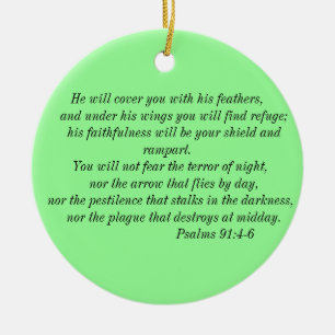 Psalms 91:4-6 Ornament