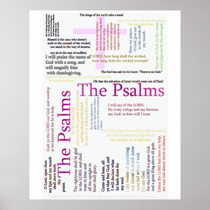 Psalms Bible   Related Text Poster