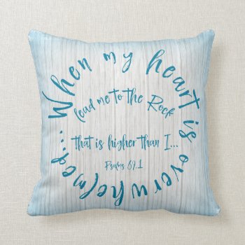 Psalms Bible Verse Circle Throw Pillow by Christian_Quote at Zazzle