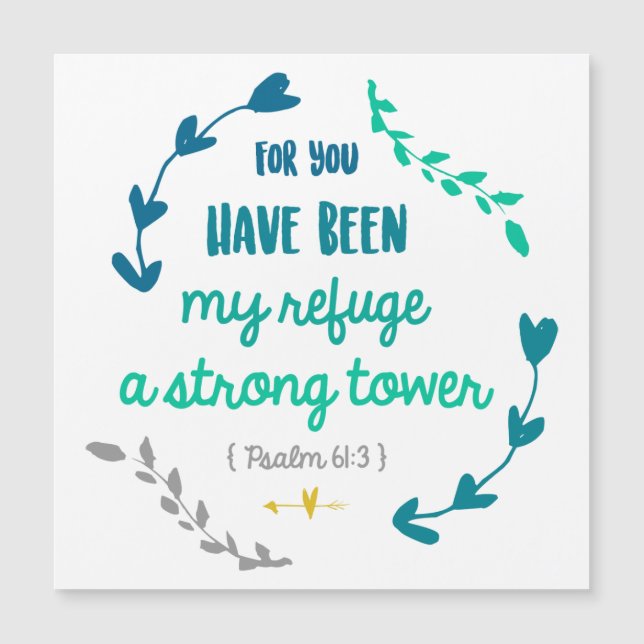 Psalms Bible Verse Quote Christian Faith Wreath (Front)