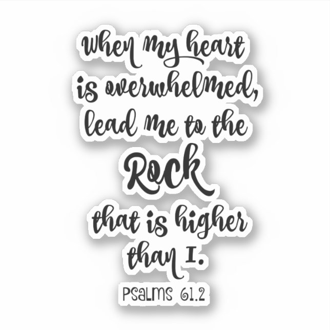 Psalms Bible Verse Sticker (Front)