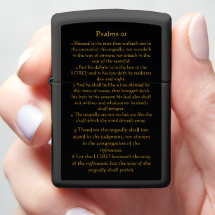 Psalms chapter 01  zippo lighter