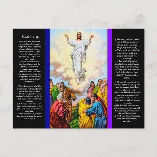 Psalms chapter 91 Postcard