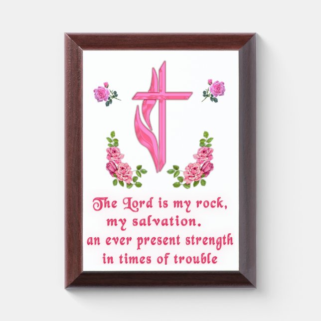 Psalms Christian Award Plaque (Vertical)