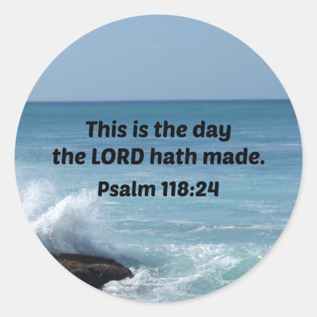Psalms Classic Round Sticker (Front)