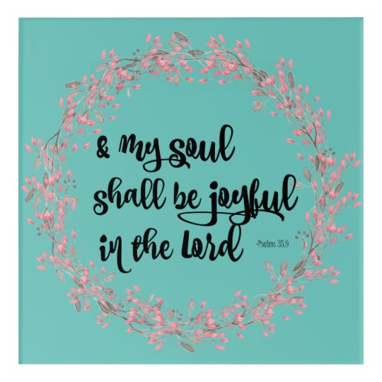 Psalms Joy Bible Verse Scripture Art | Zazzle.com