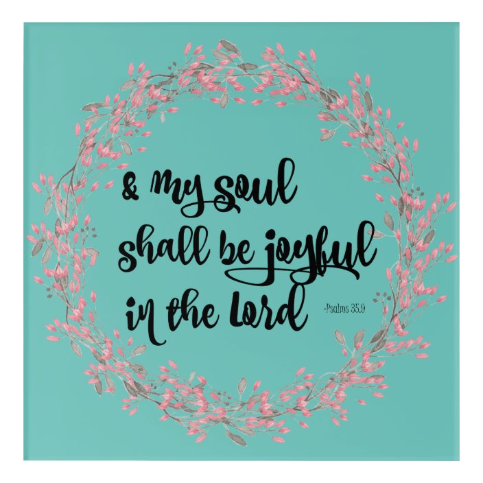 Psalms Joy Bible Verse Scripture Art  Zazzle.com