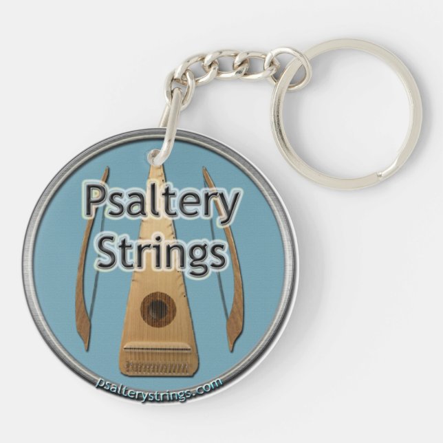 Psaltery Strings Network Logo Key Chain (Back)