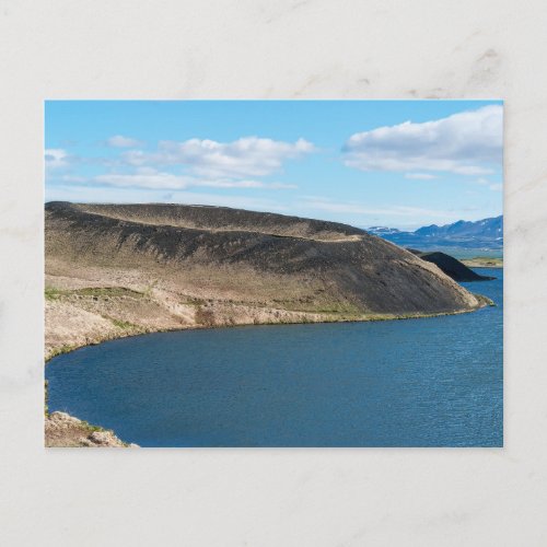 Pseudo_craters in the lake Myvatn _ Iceland Postcard