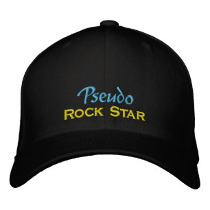 "Pseudo Rock Star" Embroidered Baseball Hat