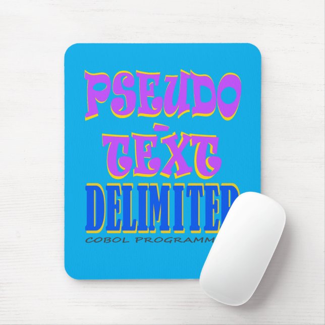 Pseudo-Text Delimiter in Cobol Programming Mouse Pad (With Mouse)