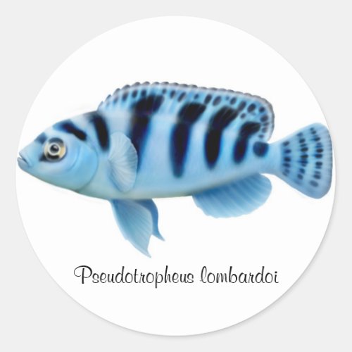 Pseudotropheus lombardoi African Cichlid Sticker