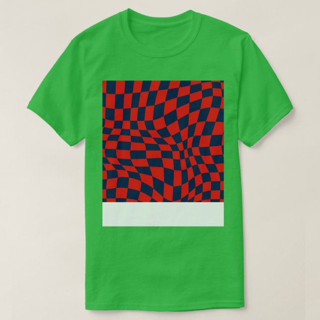 PSG Distorted Checkered Pattern TShirt (Design Front)